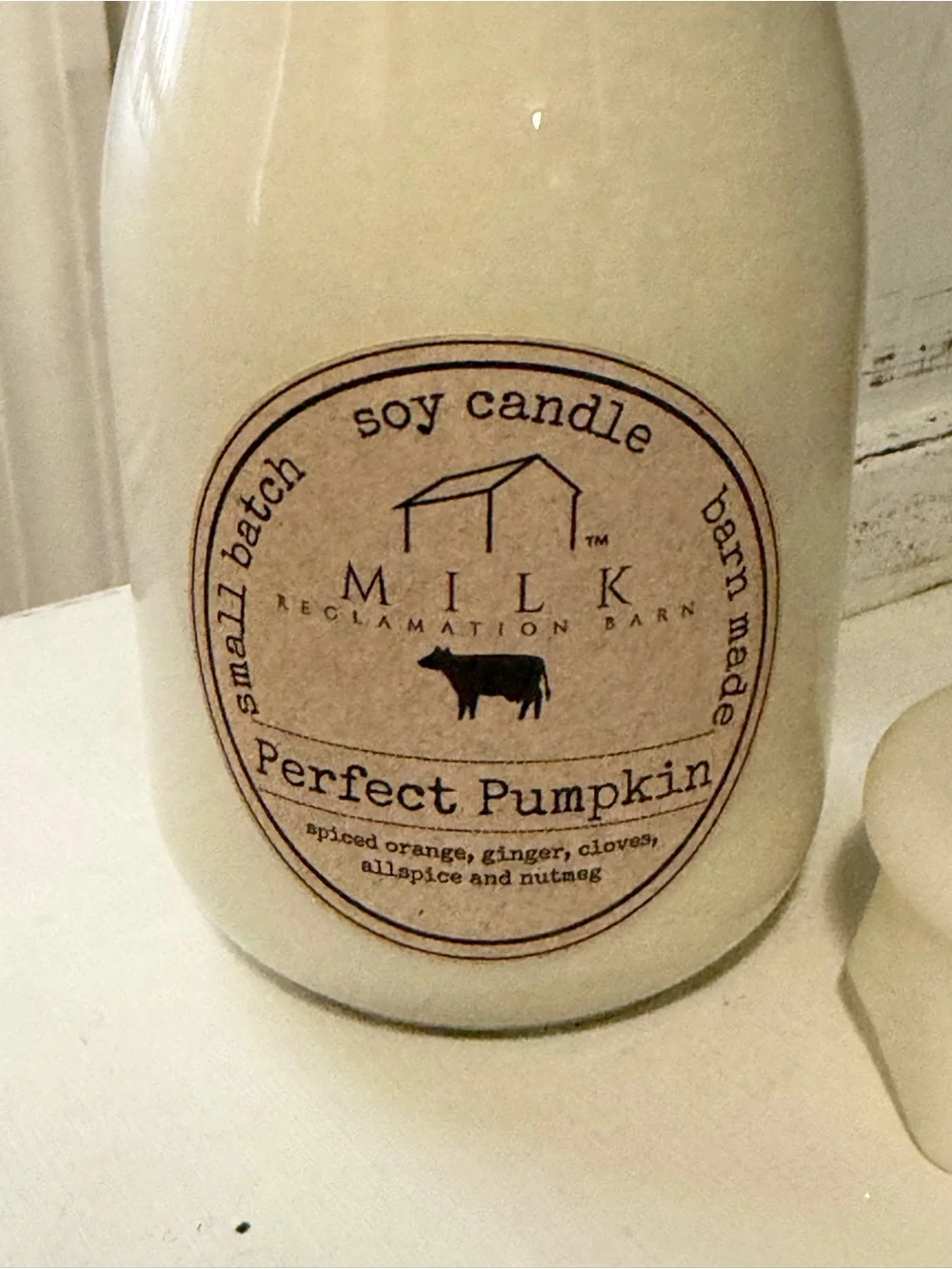 Milk Reclamation Barn Perfect Pumpkin Fall Soy Candle